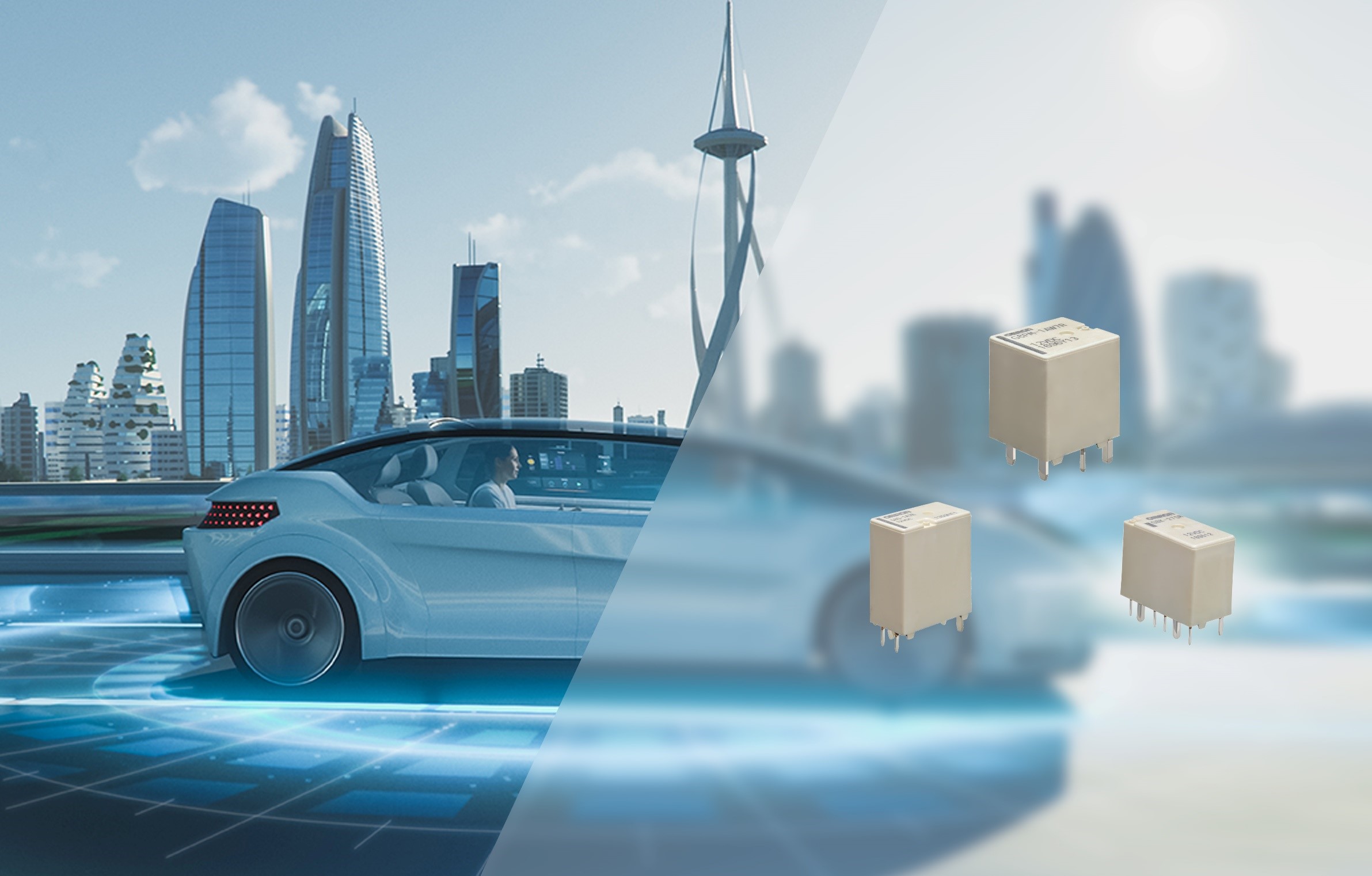 OMRON adds compact, high performance DC relays for automotive and